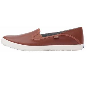 Ked Brown Leather Slip On
